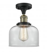 Innovations Lighting 517-1CH-BAB-G72 - Bell - 1 Light - 8 inch - Black Antique Brass - Semi-Flush Mount