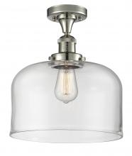 Innovations Lighting 517-1CH-PN-G72-L - Bell - 1 Light - 12 inch - Polished Nickel - Semi-Flush Mount