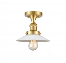 Innovations Lighting 517-1CH-SG-G1 - Halophane - 1 Light - 9 inch - Satin Gold - Semi-Flush Mount