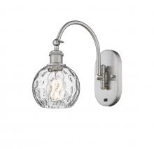 Innovations Lighting 518-1W-SN-G1215-6 - Athens Water Glass - 1 Light - 6 inch - Brushed Satin Nickel - Sconce