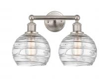 Innovations Lighting 616-2W-SN-G1213-8 - Athens Deco Swirl - 2 Light - 17 inch - Satin Nickel - Bath Vanity Light