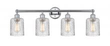 Innovations Lighting 616-4W-PC-G112C-5CL - Cobbleskill - 4 Light - 32 inch - Polished Chrome - Bath Vanity Light