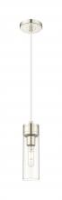 Innovations Lighting 617-1P-PN-G617-8CL - Boreas - 1 Light - 3 inch - Polished Nickel - Cord Hung - Mini Pendant