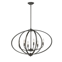 Golden 3167-LP EB - Colson EB Linear Pendant (with shade) in Etruscan Bronze