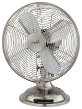 Minka-Aire F300-BN - Retro Style Fan 10" - Brushed Nickel