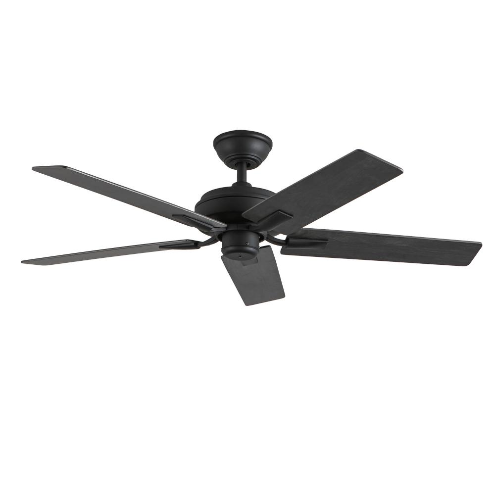 Erikson 52-in Matte Black FAN Ceiling Fan