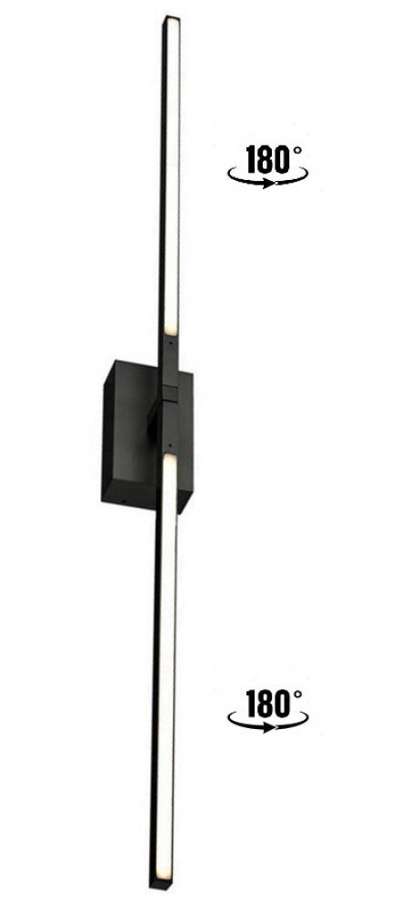 Pandora 36-in Black LED Wall Sconce