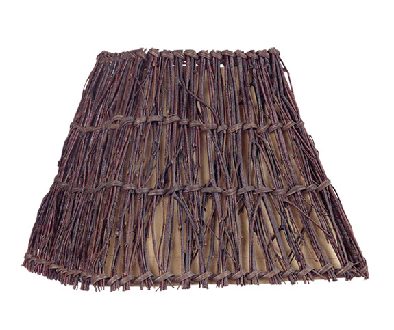 Square Hardback Wicker Shade