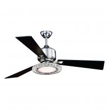 Vaxcel International F0048 - Clara 52-in LED Ceiling Fan Brushed Nickel