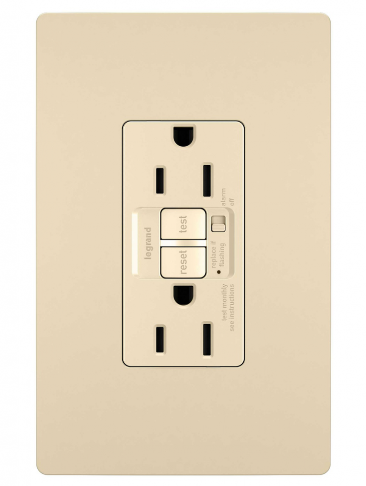 radiant? Tamper-Resistant 15A Duplex Self-Test GFCI Receptacles with Audible Alarm and SafeLock? (4 pack)