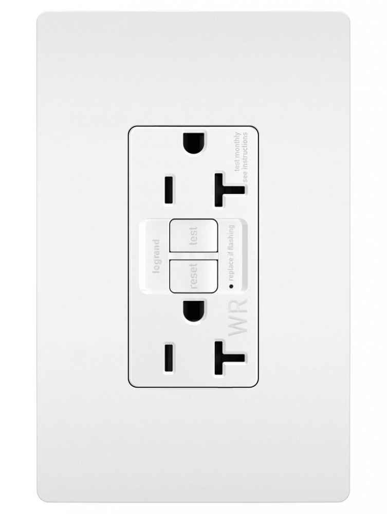 radiant? Tamper-Resistant Weather-Resistant 20A Duplex Self-Test GFCI Receptacles with SafeLock? (4 pack)