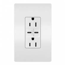 Legrand Radiant R26USBCC6WPWCCV4 - radiant? 15A Tamper-Resistant Ultra-Fast USB Type C/C Outlet, White (4 pack)