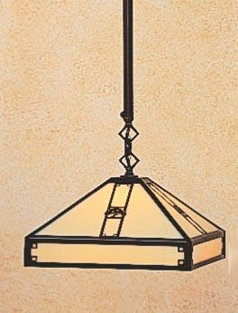 11" pasadena stem hung pendant without filigree (empty)