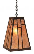 Arroyo Craftsman AH-12OF-MB - 12" asheville hanging pendant