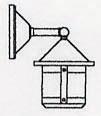 Arroyo Craftsman BB-6SWM-N - 6" berkeley short body wall mount - wet rated