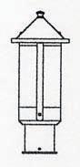 Arroyo Craftsman BP-6LM-VP - 6" berkeley long body post mount