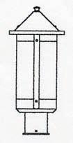 Arroyo Craftsman BP-7LOF-MB - 7" berkeley long body post mount