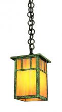 Arroyo Craftsman HH-4LAF-MB - 4" huntington one light pendant with classic arch overlay