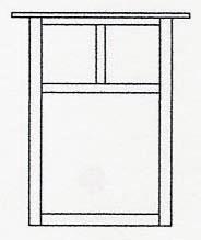 Arroyo Craftsman MW-15EGW-S - 15" mission flush wall mount without overlay (empty)