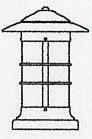 Arroyo Craftsman NC-9LRM-P - 9" newport long body column mount