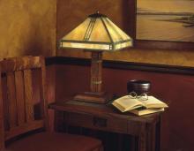 Arroyo Craftsman PTL-15AM-P - 15" prairie table lamp