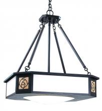 Arroyo Craftsman SCCH-21TN-MB - 21" saint clair inverted chandelier