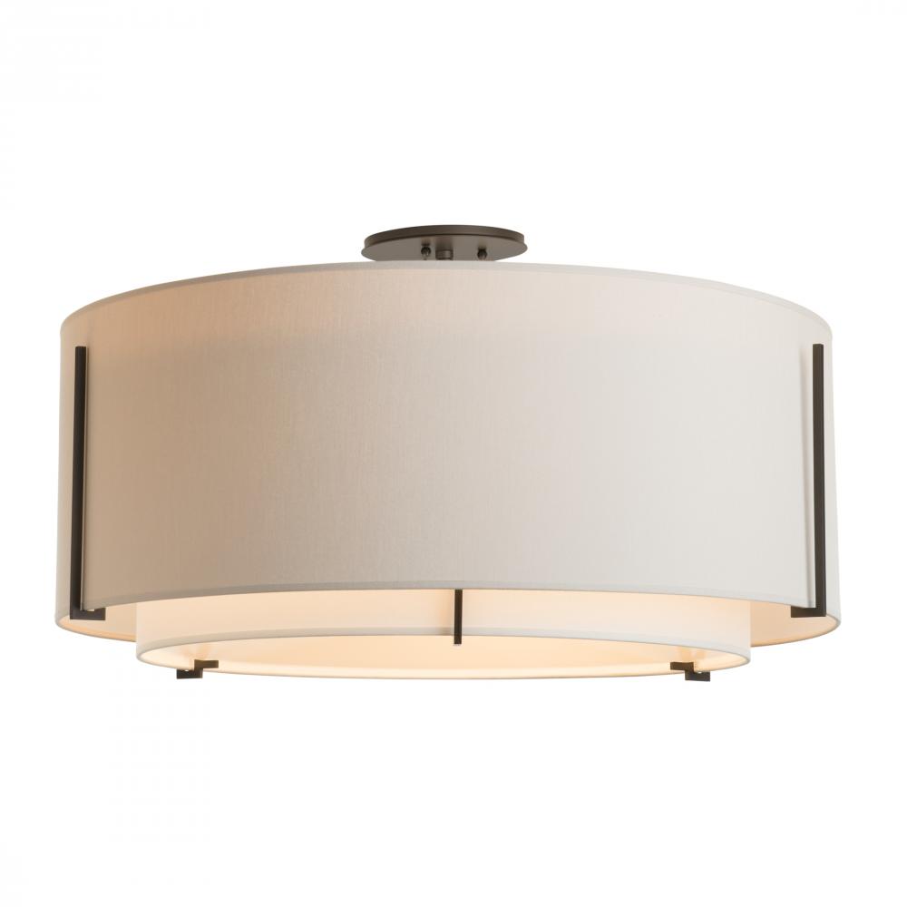 Exos Large Double Shade Semi-Flush