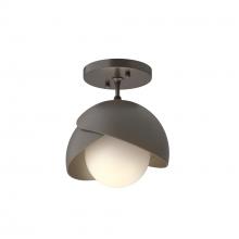 Hubbardton Forge 121377-SKT-14-07-GG0711 - Brooklyn 1-Light Double Shade Semi-Flush