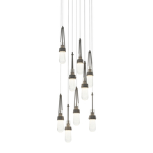 Hubbardton Forge 131100-SKT-LONG-20-YG0434 - Link 9-Light Blown Glass Pendant