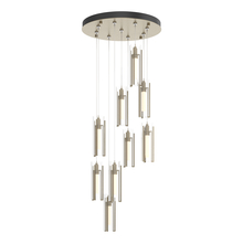 Hubbardton Forge 131104-SKT-STND-84-ZM0065 - Exos Glass 9-Light Pendant