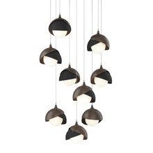 Hubbardton Forge 131105-SKT-LONG-05-10-GG0711 - Brooklyn 9-Light Double Shade Pendant