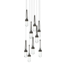 Hubbardton Forge 131108-SKT-LONG-14-ZM0434 - Link 9-Light Clear Glass Pendant