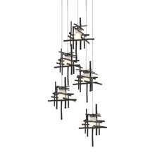 Hubbardton Forge 131128-SKT-LONG-14-YC0305 - Tura 5-Light Frosted Glass Pendant