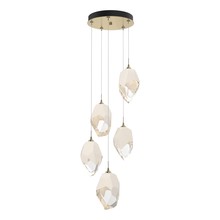 Hubbardton Forge 131138-SKT-LONG-86-WP0755 - Chrysalis 5-Light Large Crystal Pendant