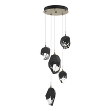 Hubbardton Forge 131139-SKT-STND-84-BP0756 - Chrysalis 5-Light Mixed Crystal Pendant