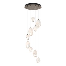 Hubbardton Forge 131142-SKT-LONG-05-WP0756 - Chrysalis 9-Light Mixed Crystal Pendant