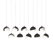 Hubbardton Forge 131205-SKT-LONG-10-02-GG0711 - Brooklyn 10-Light Double Shade Pendant