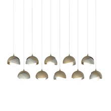 Hubbardton Forge 131205-SKT-LONG-84-85-GG0711 - Brooklyn 10-Light Double Shade Pendant