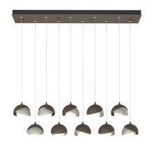 Hubbardton Forge 131205-SKT-STND-05-85-GG0711 - Brooklyn 10-Light Double Shade Pendant