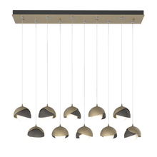 Hubbardton Forge 131205-SKT-STND-84-20-GG0711 - Brooklyn 10-Light Double Shade Pendant