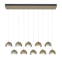 Hubbardton Forge 131205-SKT-STND-84-85-GG0711 - Brooklyn 10-Light Double Shade Pendant