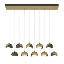 Hubbardton Forge 131205-SKT-STND-86-14-GG0711 - Brooklyn 10-Light Double Shade Pendant