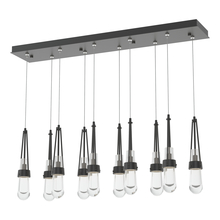 Hubbardton Forge 131207-SKT-STND-10-ZM0434 - Link 10-Light Clear Glass Pendant