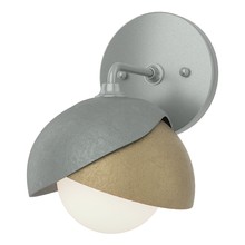 Hubbardton Forge 201374-SKT-82-84-GG0711 - Brooklyn 1-Light Double Shade Bath Sconce