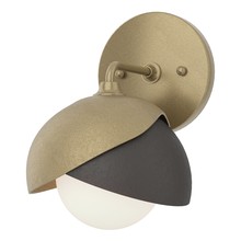 Hubbardton Forge 201374-SKT-84-14-GG0711 - Brooklyn 1-Light Double Shade Bath Sconce