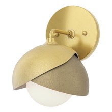 Hubbardton Forge 201374-SKT-86-84-GG0711 - Brooklyn 1-Light Double Shade Bath Sconce