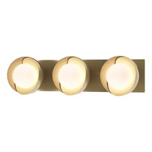 Hubbardton Forge 201378-SKT-86-86-GG0711 - Brooklyn 3-Light Straight Double Shade Bath Sconce