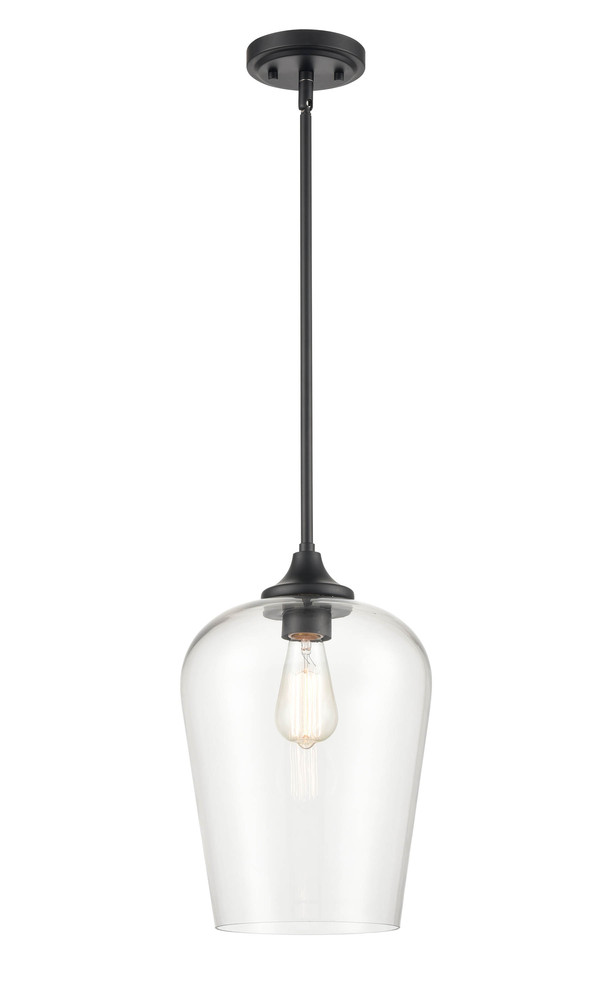 Ashford 1-Light Mini-Pendant light Matte Black