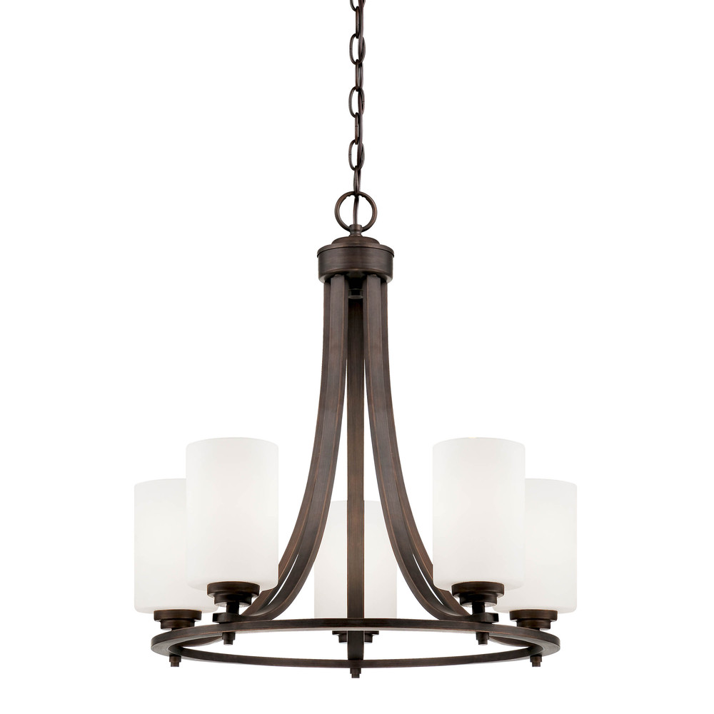 Bristo 5-Light Chandelier Ceiling Light Rubbed Bronze