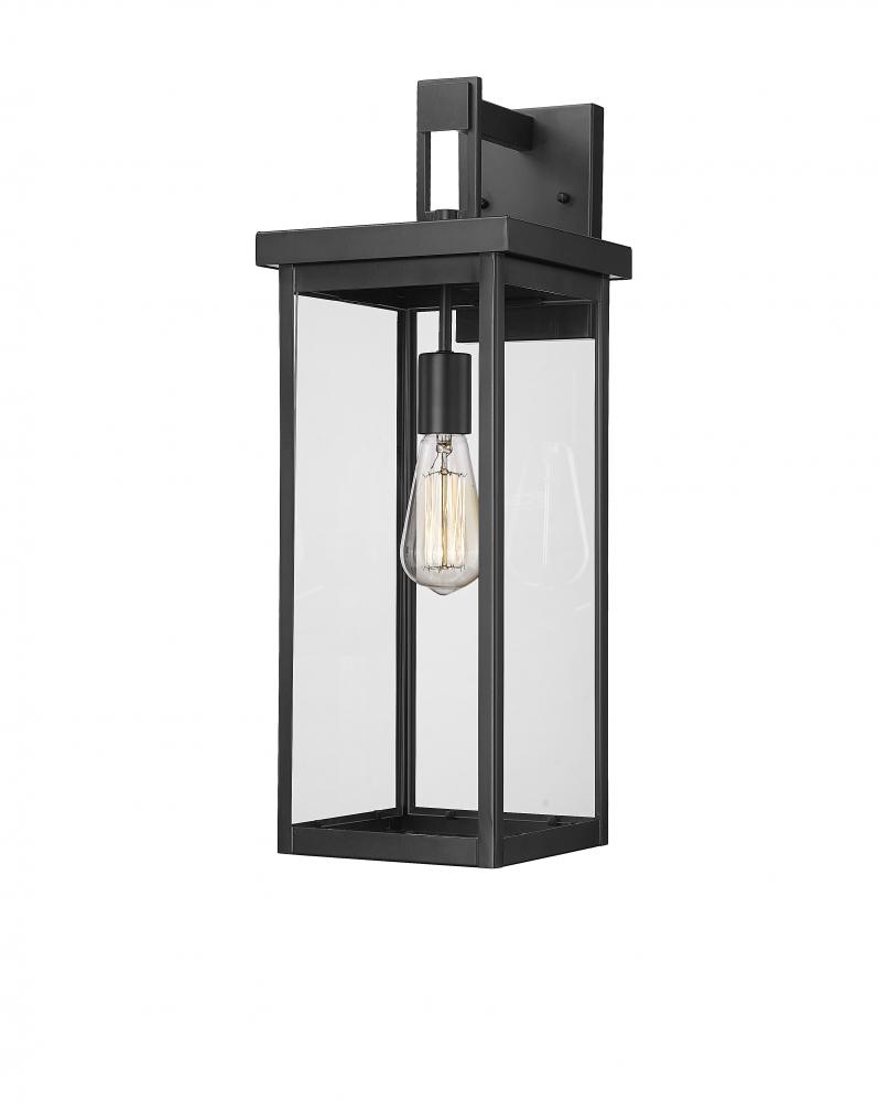 Barkeley 1-Light Outdoor Wall Sconce Powder Coated Black